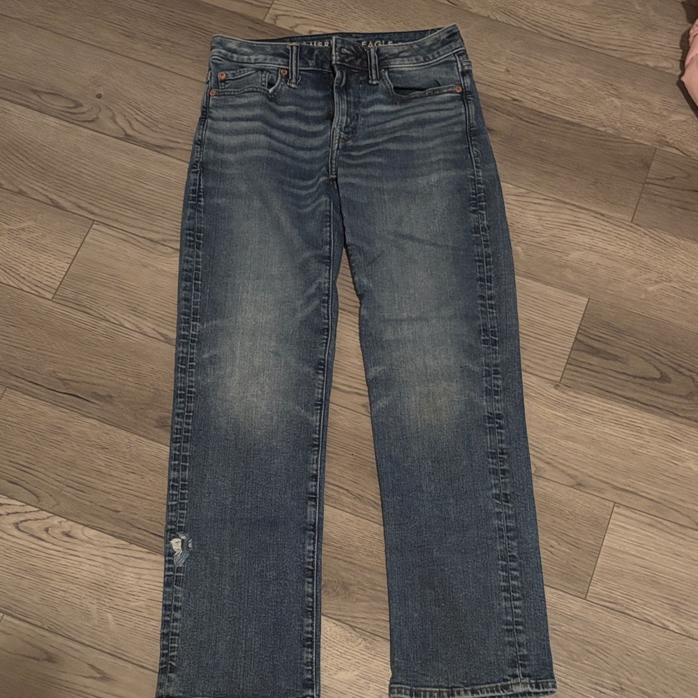 American Eagle Outfitters Dark Blue Straight Jeans